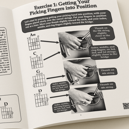 Ultimate Fingerstyle Workbook for Beginners (Physical Book)