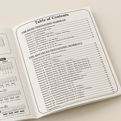 Ultimate Pentatonic Scale Workbook (Physical Book)